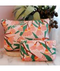 Cosmetic Bag | Blossom Branches | Linen | Small